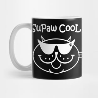 SuPaw CooL - White Outline Mug